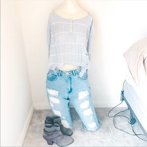 Distressed Hollister Sweater